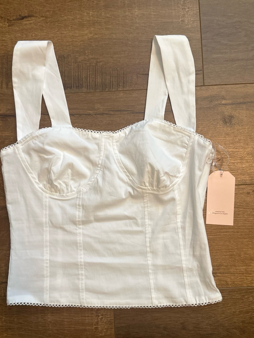 White Bustier Crop Top